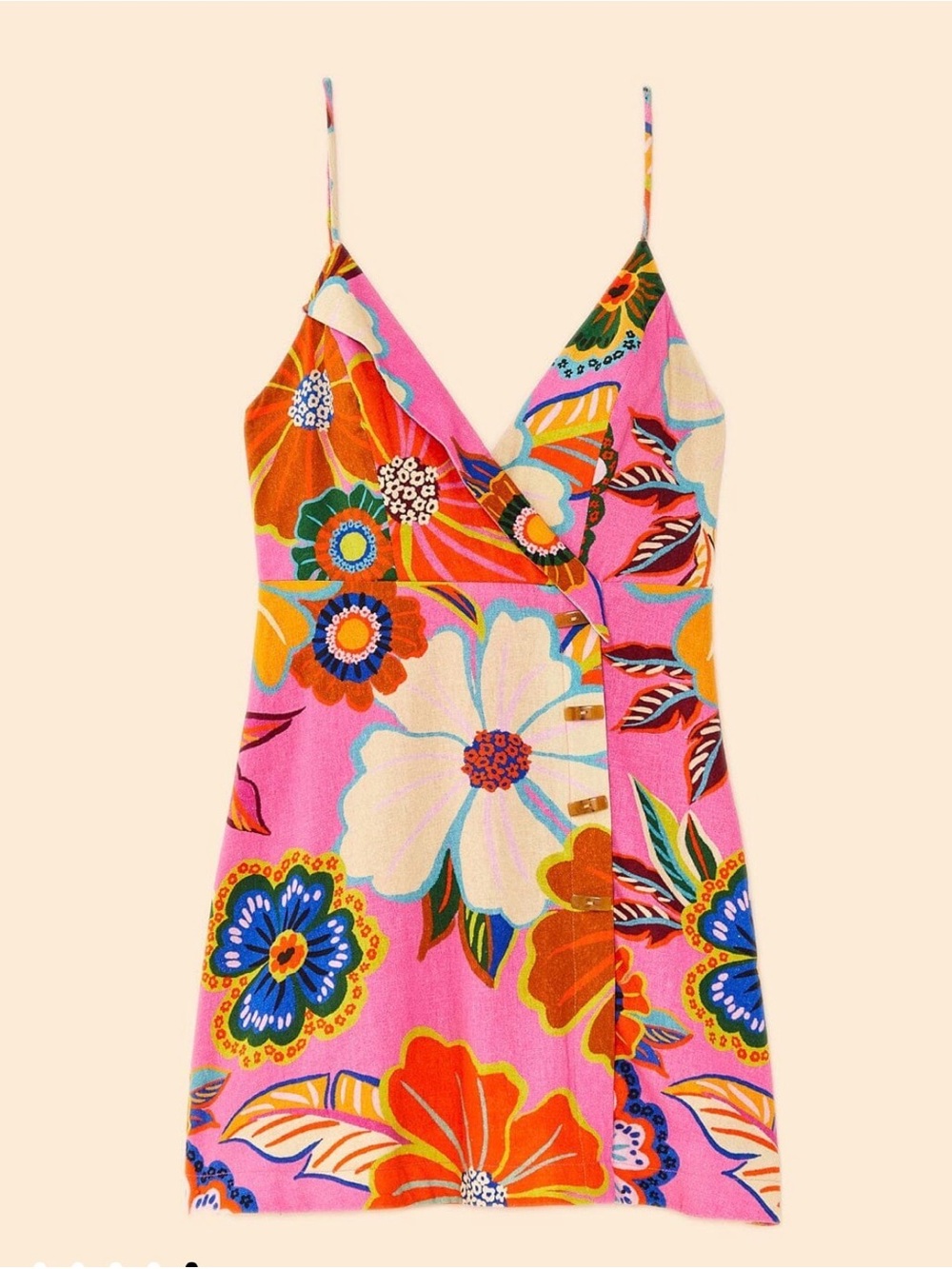 FARM Rio Pink Full Garden Mini Dress - Picture 3 of 12